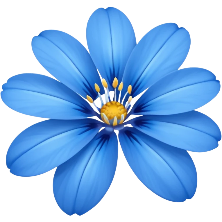 Blue flower  emoji