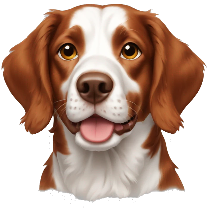Brittany spaniel dog emoji