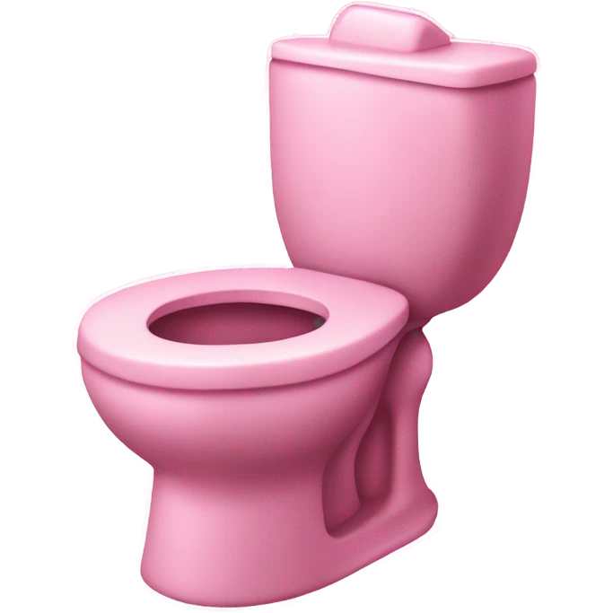 Pink glitter toilet with roses  emoji