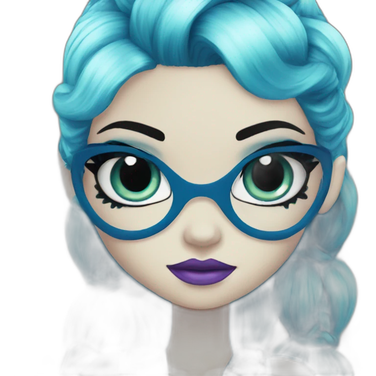 Monster high blue emoji