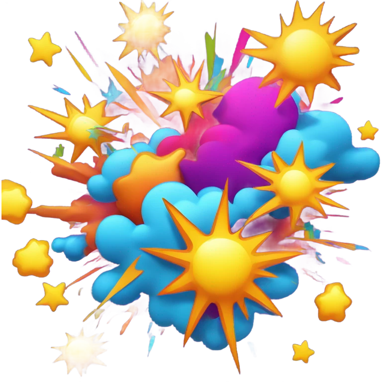 Cartoony explosion  emoji
