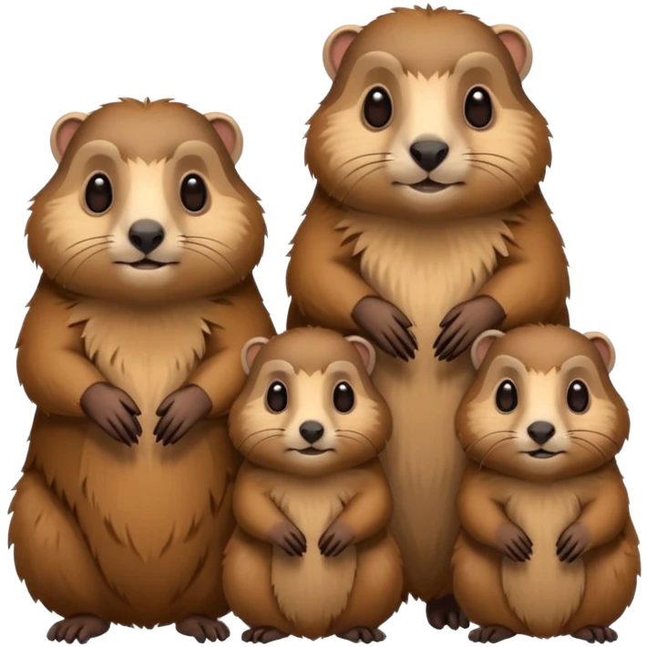 famille de marmotte emoji