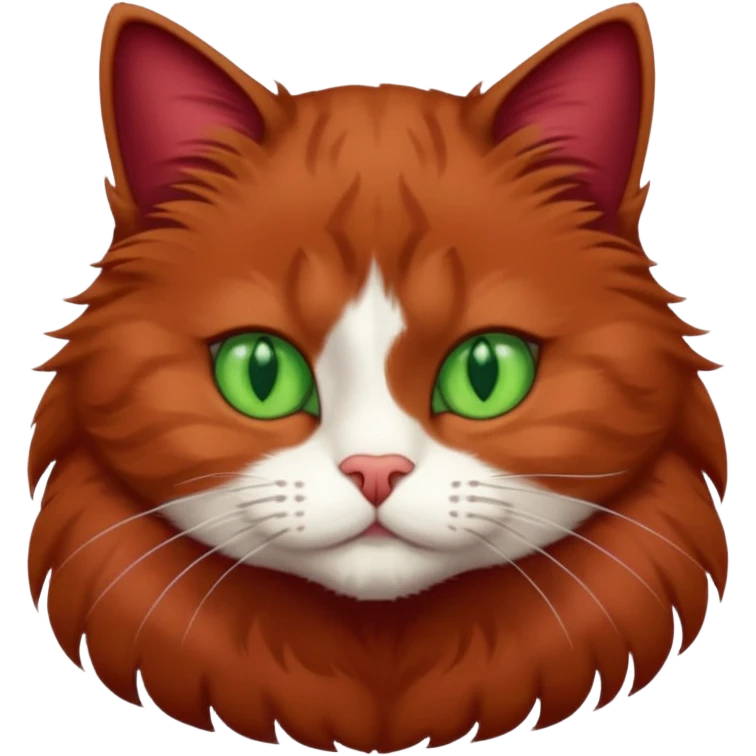 бордовый кот emoji