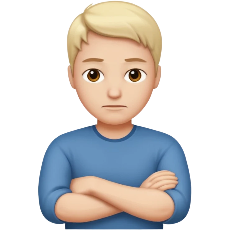 Pouting emoji arms crossed emoji