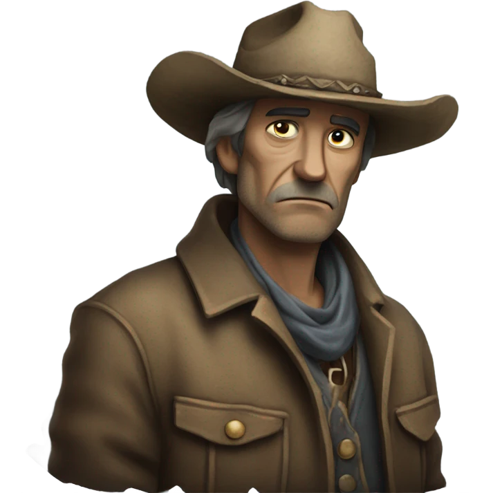 Sad cowboy emoji