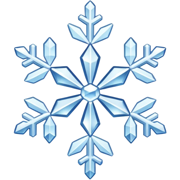 white snowflake white emoji