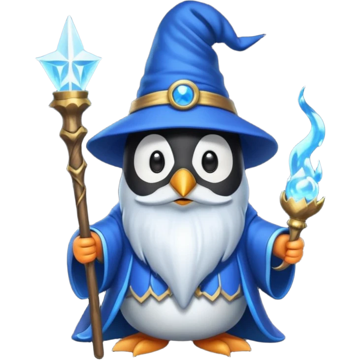 Penguin Wizard emoji