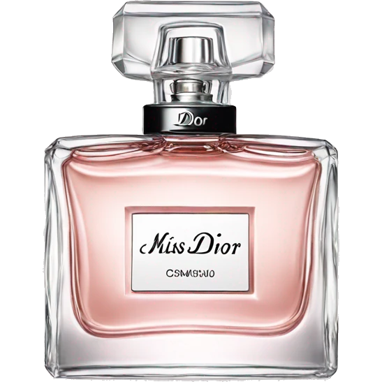 Miss dior perfume black emoji