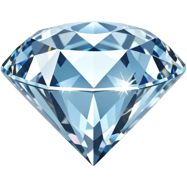 3D rendering still life realistic clear diamond emoji