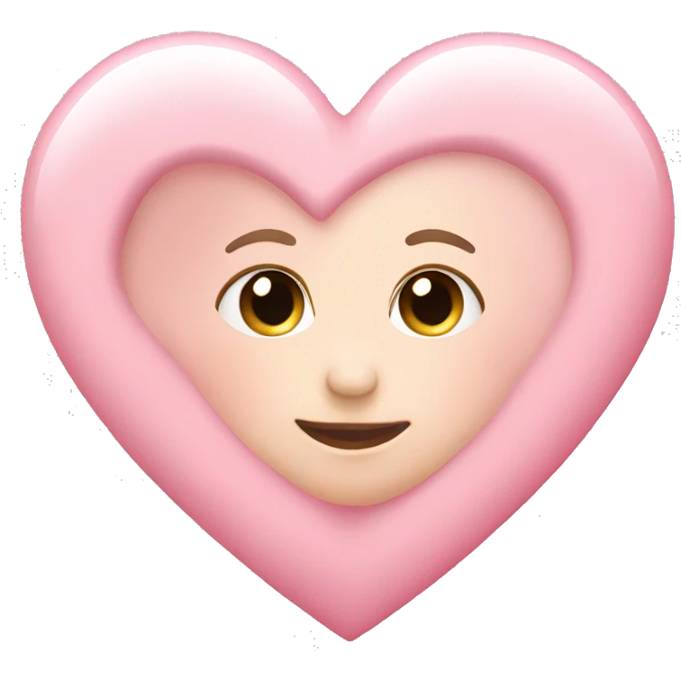 Baby pink heart emoji