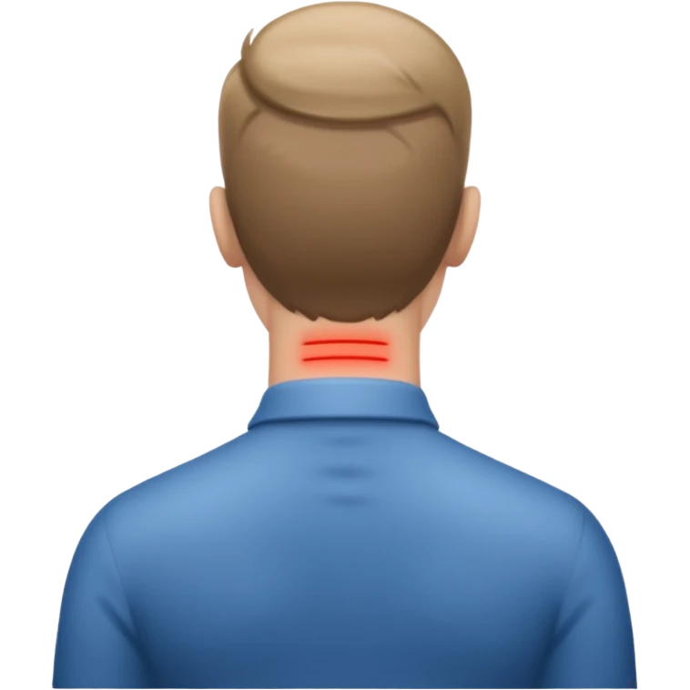 person with bad back or neck posture emoji emoji