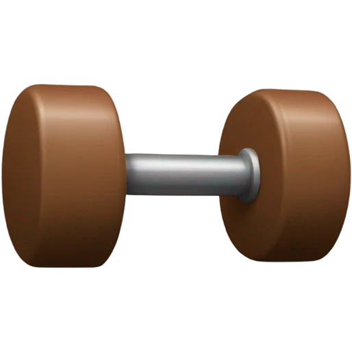 brown dumbbells emoji