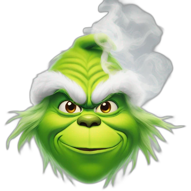 Grinch smoke  emoji