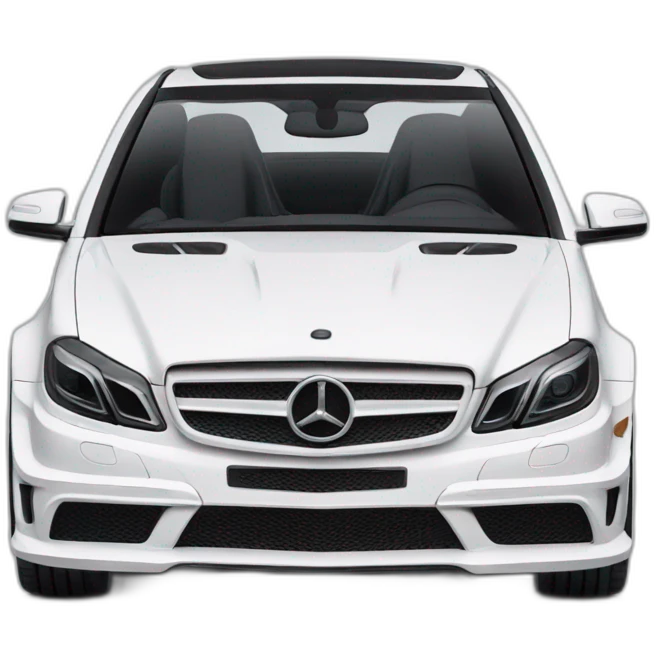 White car brabus emoji