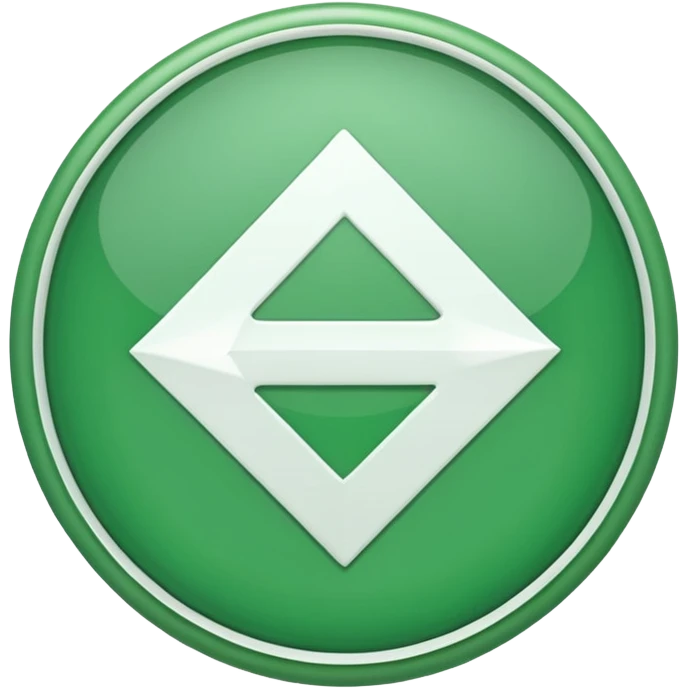 circulo verde con una flecha blanca dentro emoji