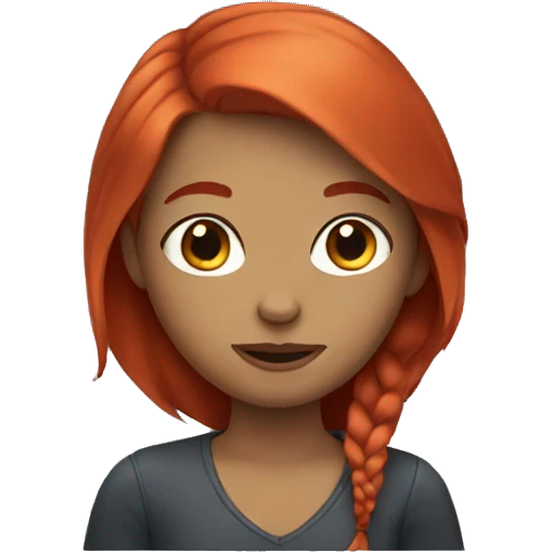 Girl with red hair  emoji