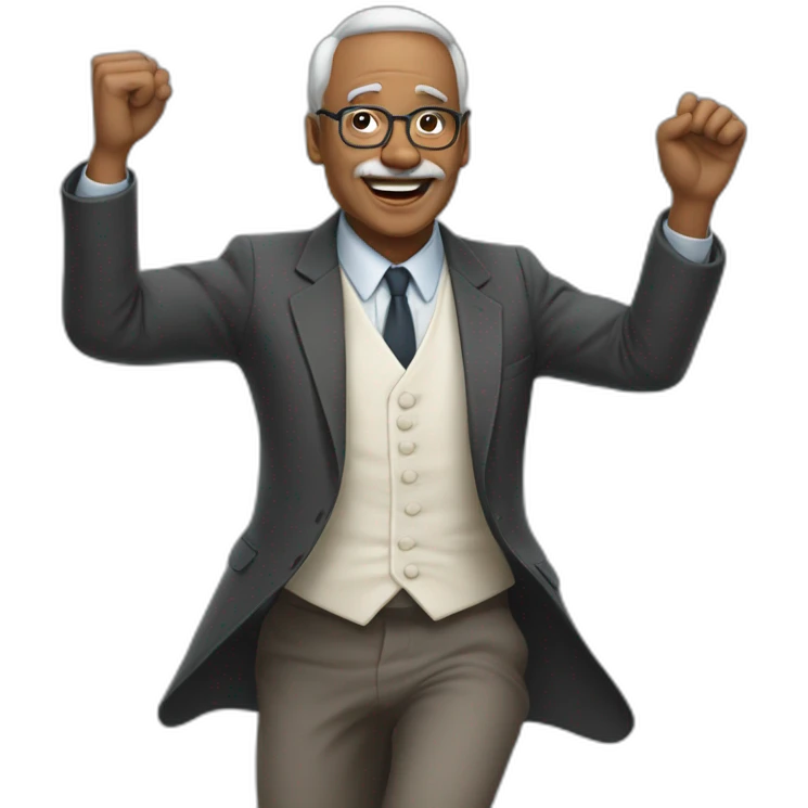 un professeur qui fait la danse du ventre emoji