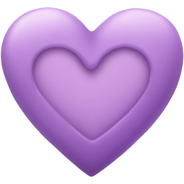 lilac heart emoji
