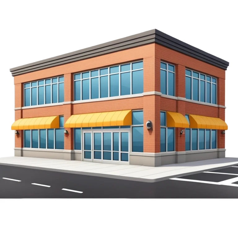 large grocery supermarket building exterior emoji