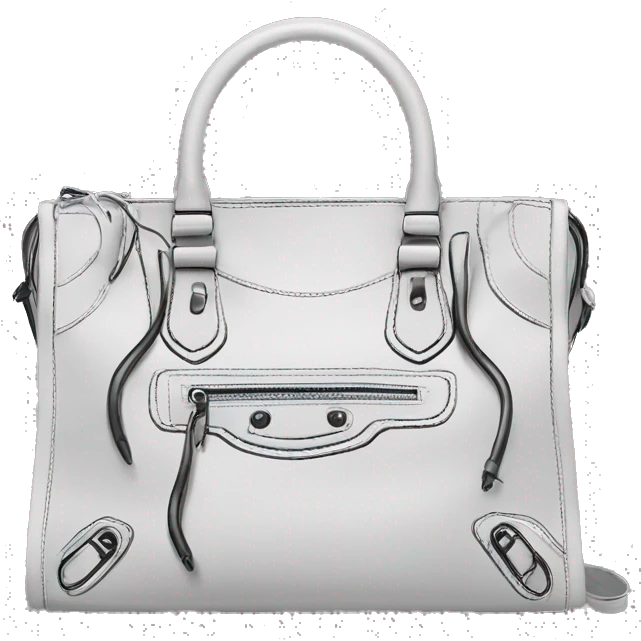 black bag balenciaga emoji