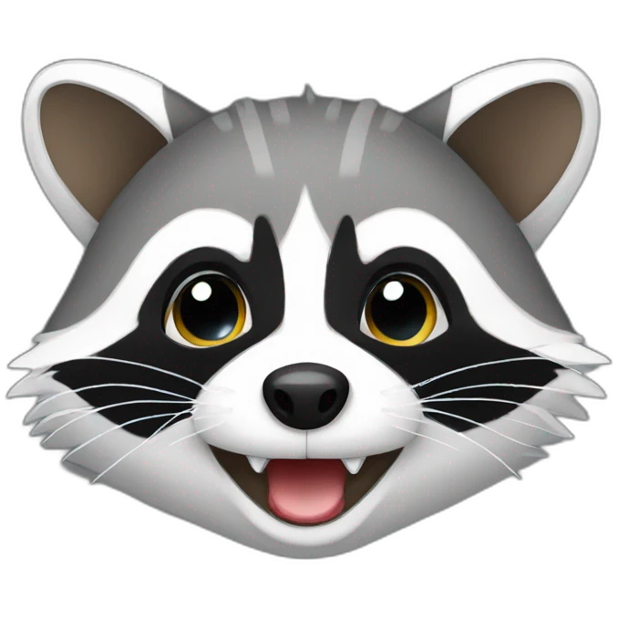 funny little raccoon emoji