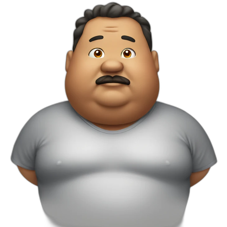 fat guy emoji