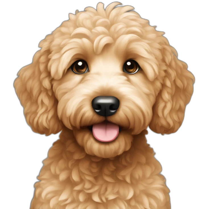 Mini goldendoodle emoji