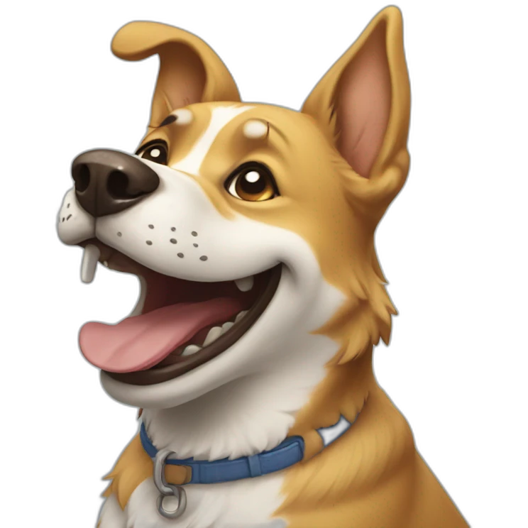LAUGHING DOG emoji
