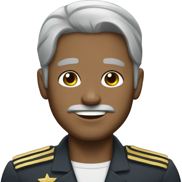 Captain Amerika with grey hair emoji