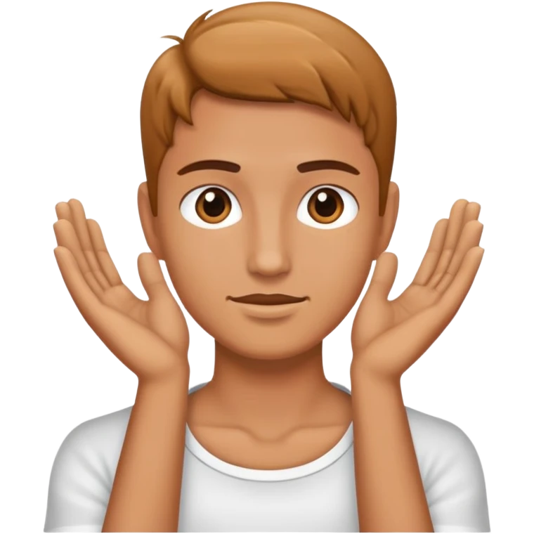 hands around neck emoji