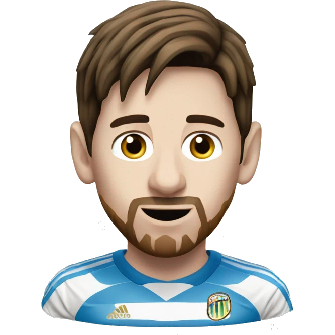 lionel messi with world cup emoji