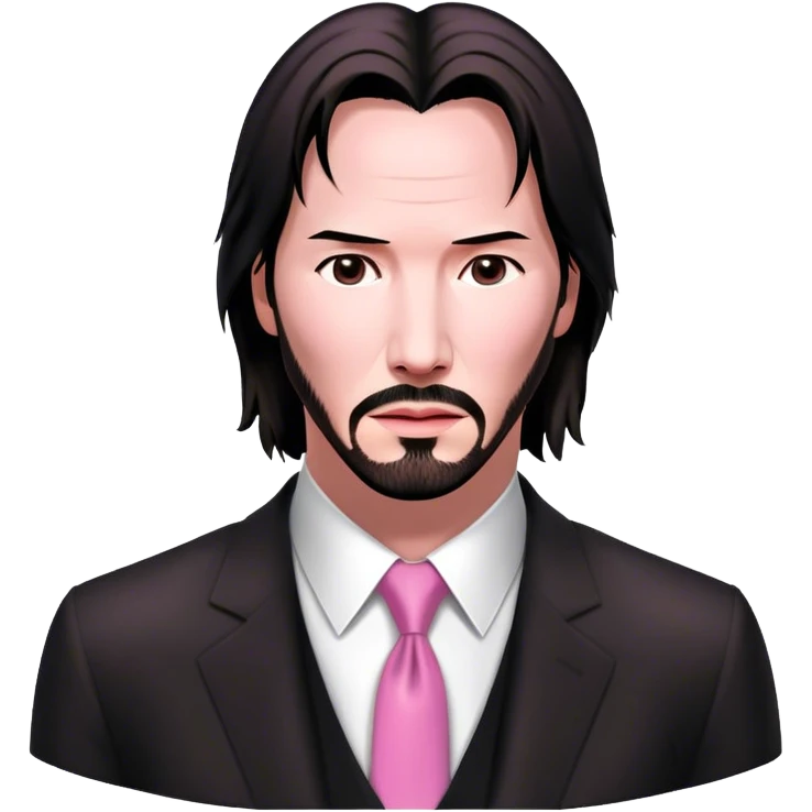 Keanu Reeves Neo Matrix pink emoji