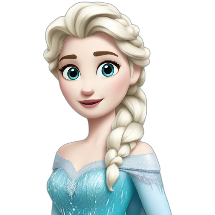 Elsa Frozen emoji