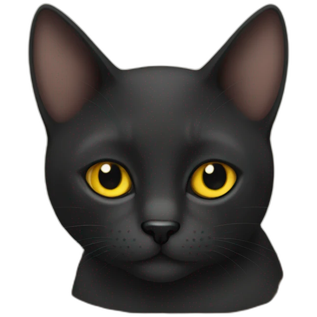 Gato negro emoji