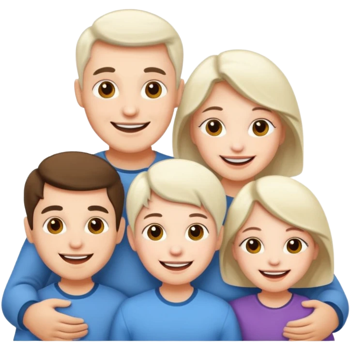 white skin family emoji