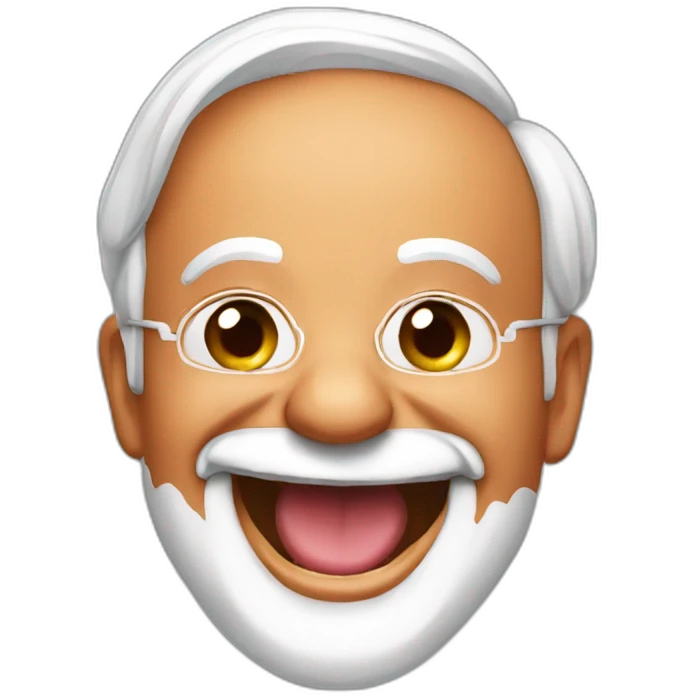 Modi ji with laughing  emoji