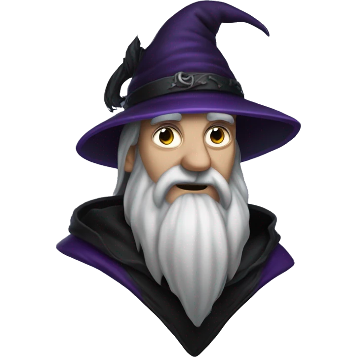 gothic sorcerer with black beard emoji