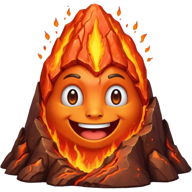 friendly Volcano emoji
