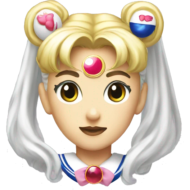 Sailor moon head emoji