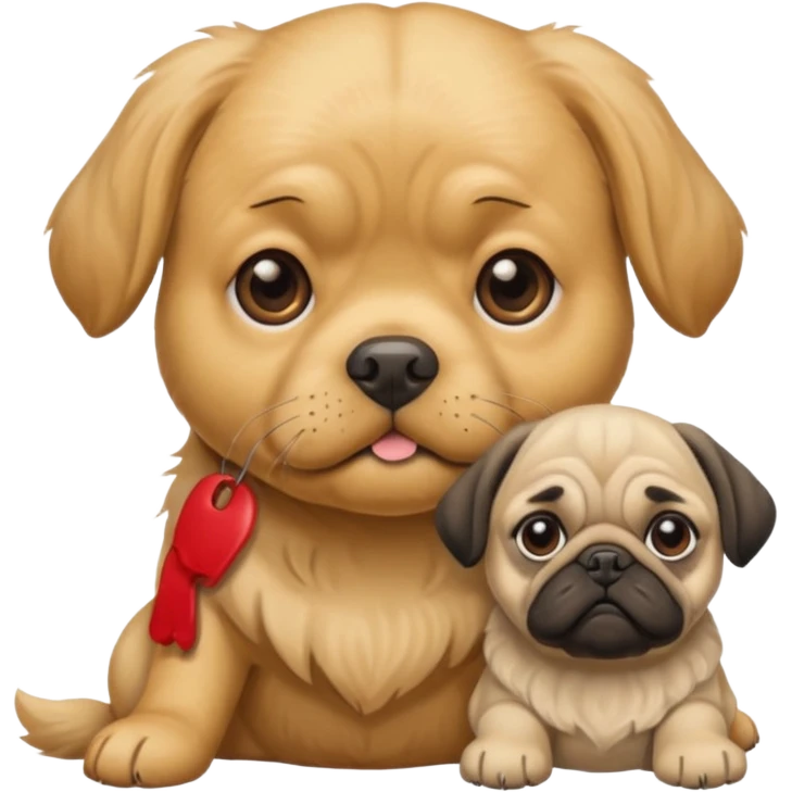 young and old dogs emoji