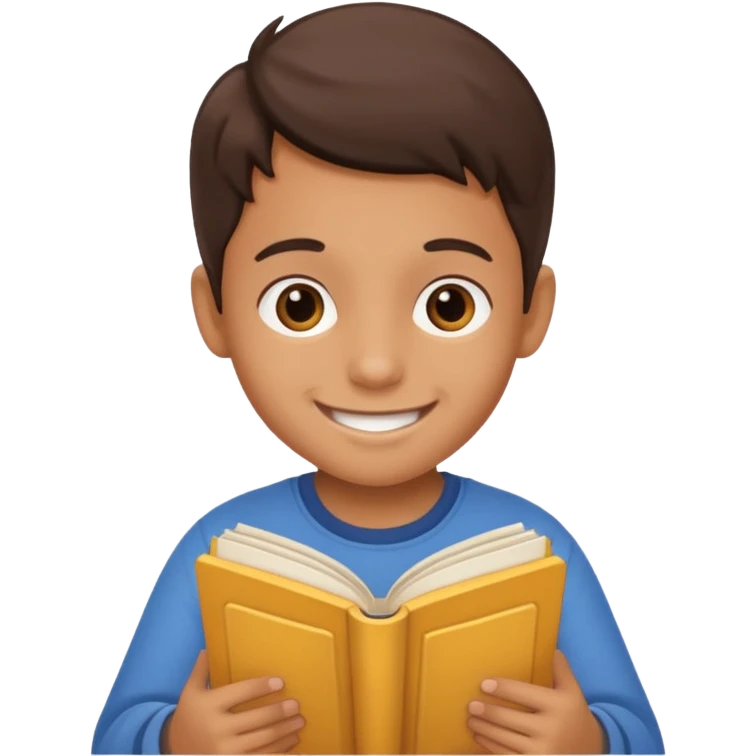 Storybook with kid emoji