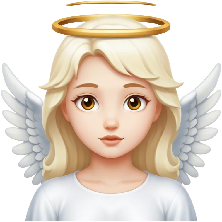 White angel girl emoji