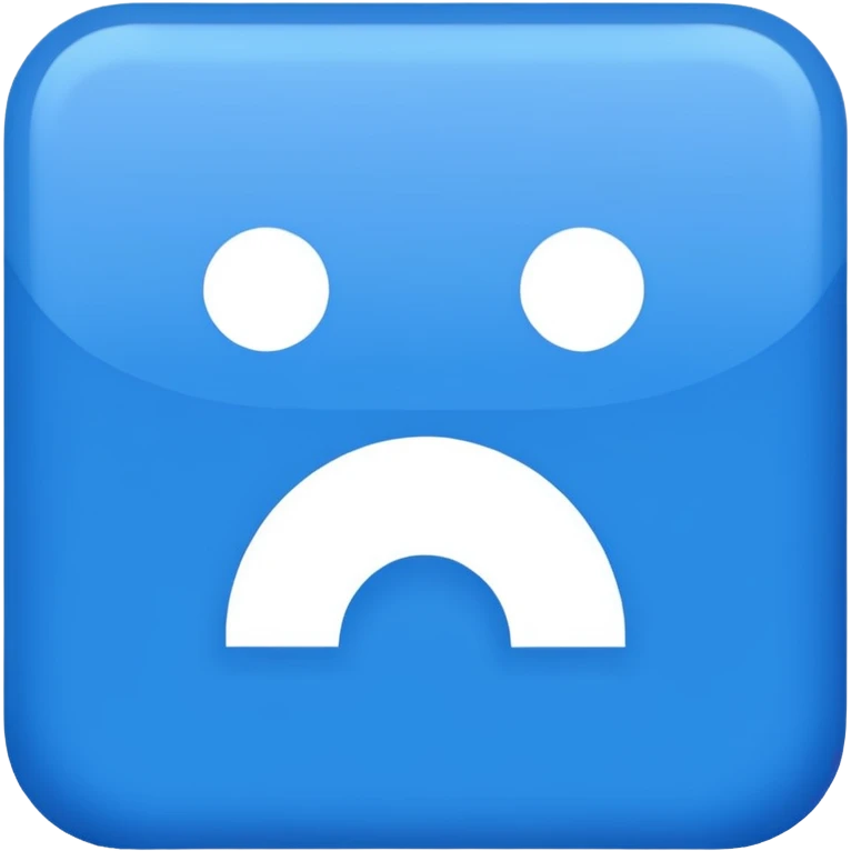 blue square with white letters HIS emoji