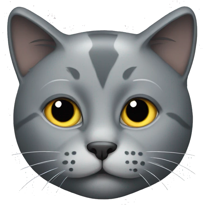Gray cat emoji
