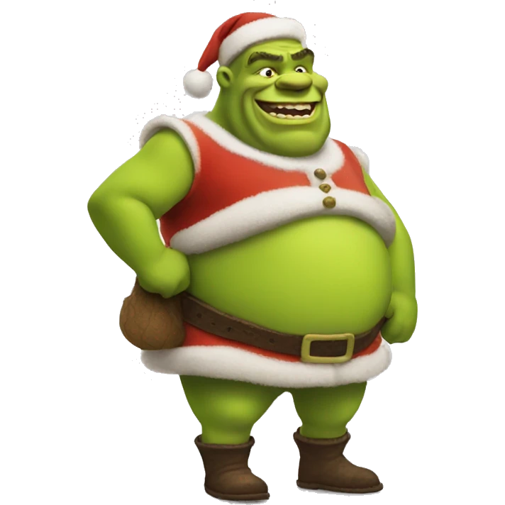 Santa Shrek  emoji