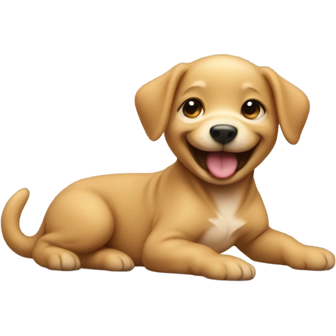 Baby chasing a dog emoji