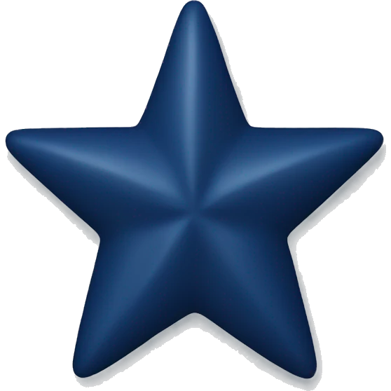 Navy blue star emoji