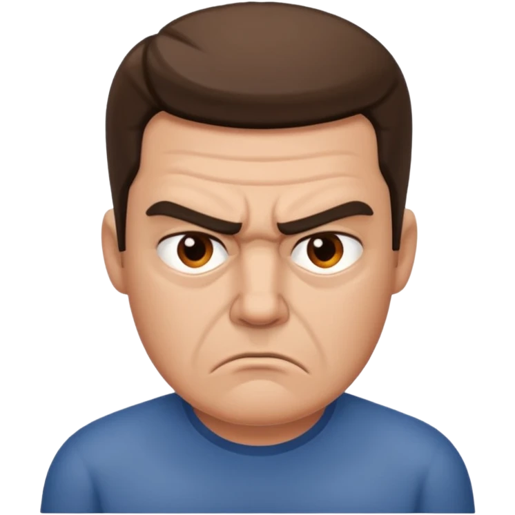 man annoyed emoji