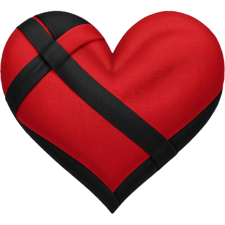 Albanien flag blandet med hjerte emoji