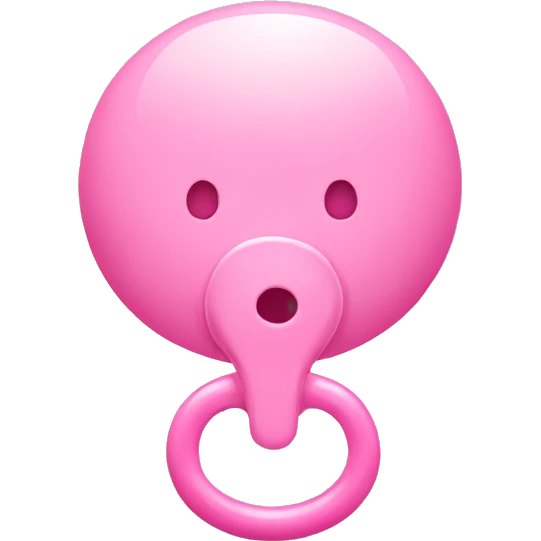 pink pacifier emoji